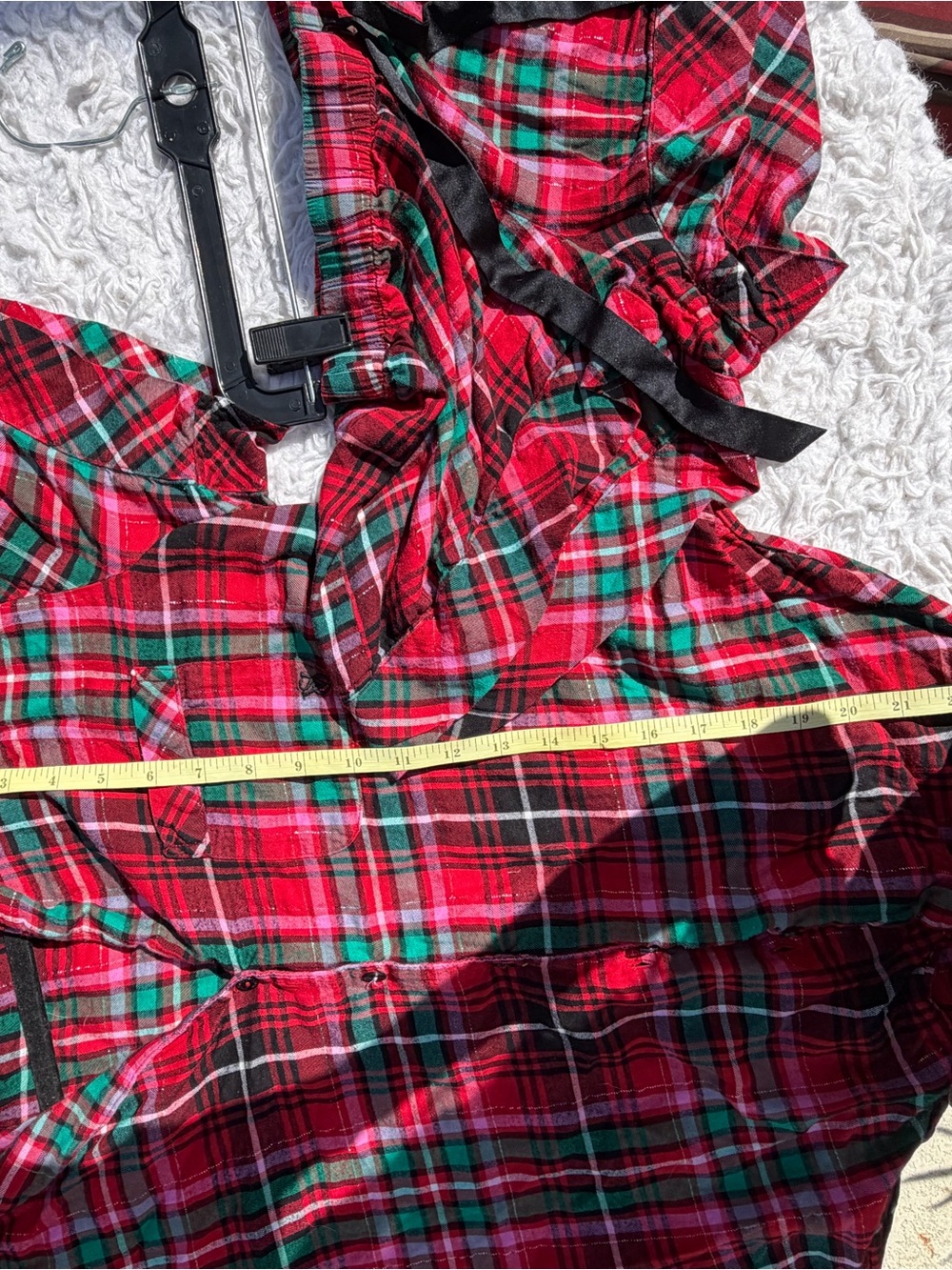 Red Plaid Women’s Lounge Set - Picture 5 of 8